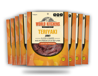 World Kitchen's 3oz Teriyaki Jerky 8ct